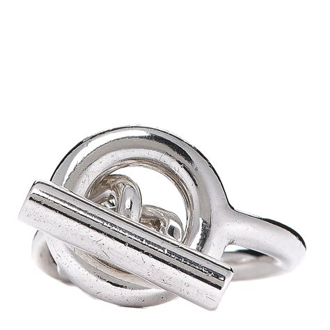 silver hermes|hermes silver rings for women.